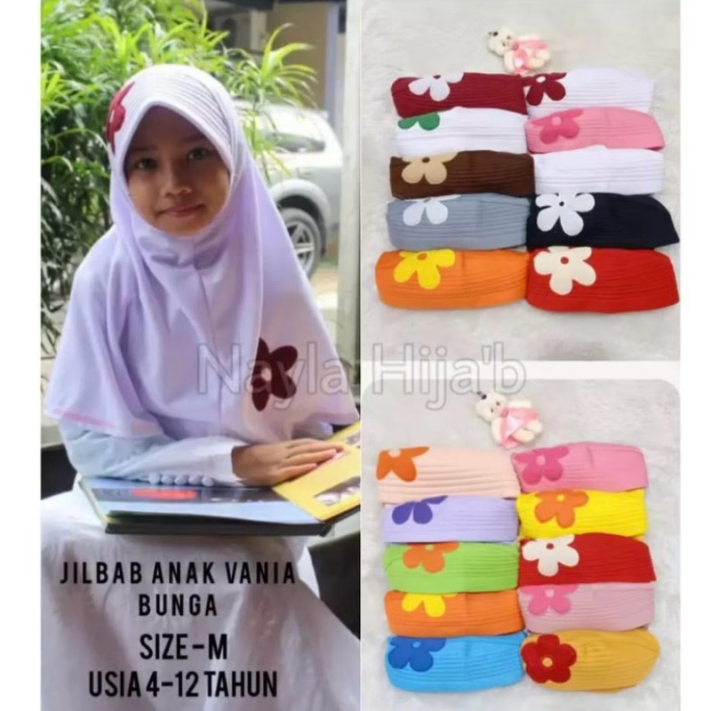 Hijab Anak Sekolah Vania Premium || Hijab Anak Sekolah || Hijab Anak