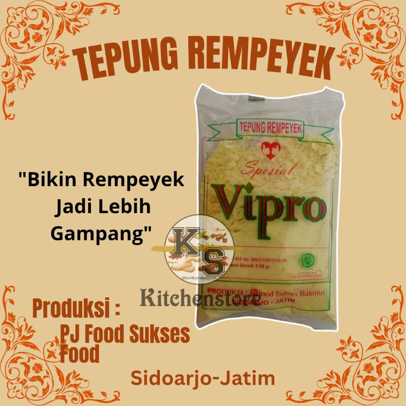 

Tepung REMPEYEK Vipro 60gr