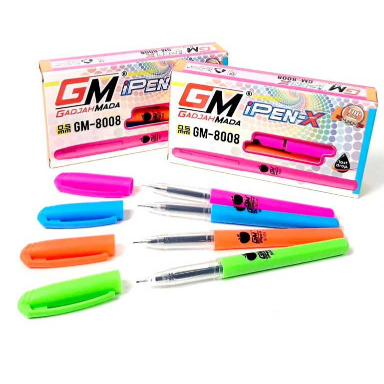 

Harga Grosir 1kotak /12pcs Pulpen iPEN-X 0.5mm GM-8008 GADJAH MADA