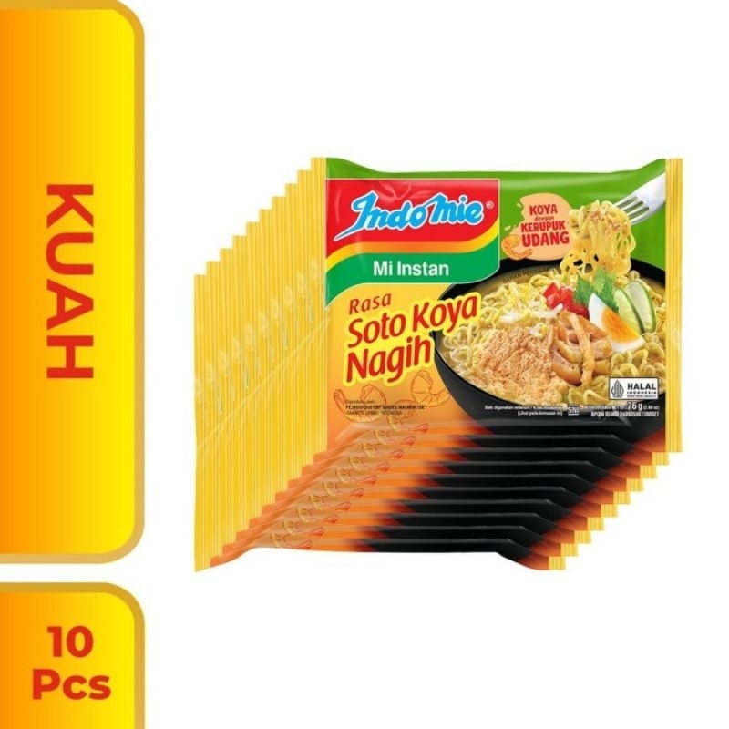 

INDOMIE RASA SOTO KOYA NAGIH ISI 10 PCS