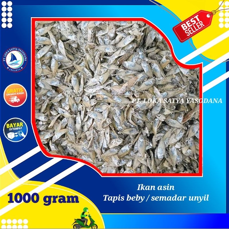 

ikan asin semadar merah / tapis baby premium 1000gram / 1 kg