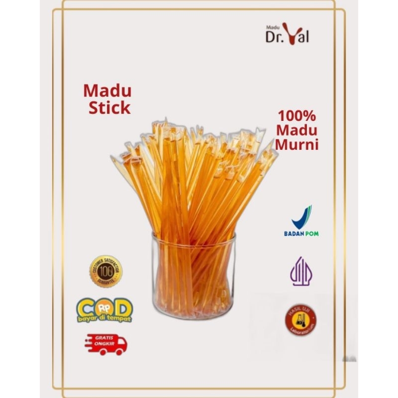 

Madu Stick Dr.Val, 100 madu murni!! Cemilan sehat bagi anak|| Menambah nafsu makan anak