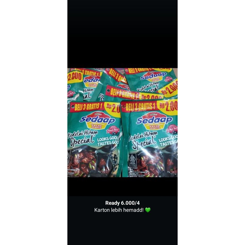

kecap sedap pouch kecil 4 pcs 7000
