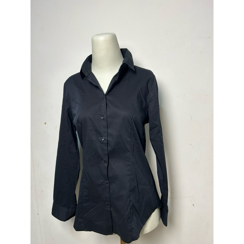 kemeja atasan wanita the executive hitam PRELOVED