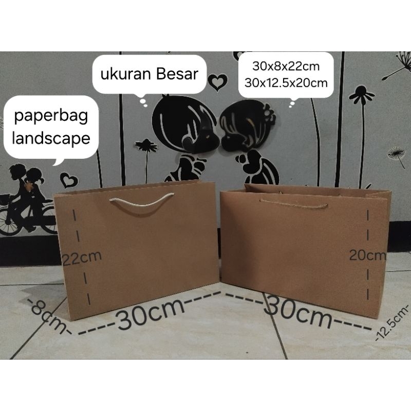 

paper bag landscape / taskertas besar / paper bag murah / paperbag tebal
