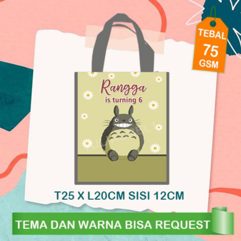 

tas upang tahun totoro / tas souvenir totoro