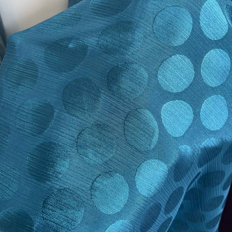 kain sifon yoryu silk  - kain yoryu silk motif polkadot embos - kain sifon silk style korean - kain 