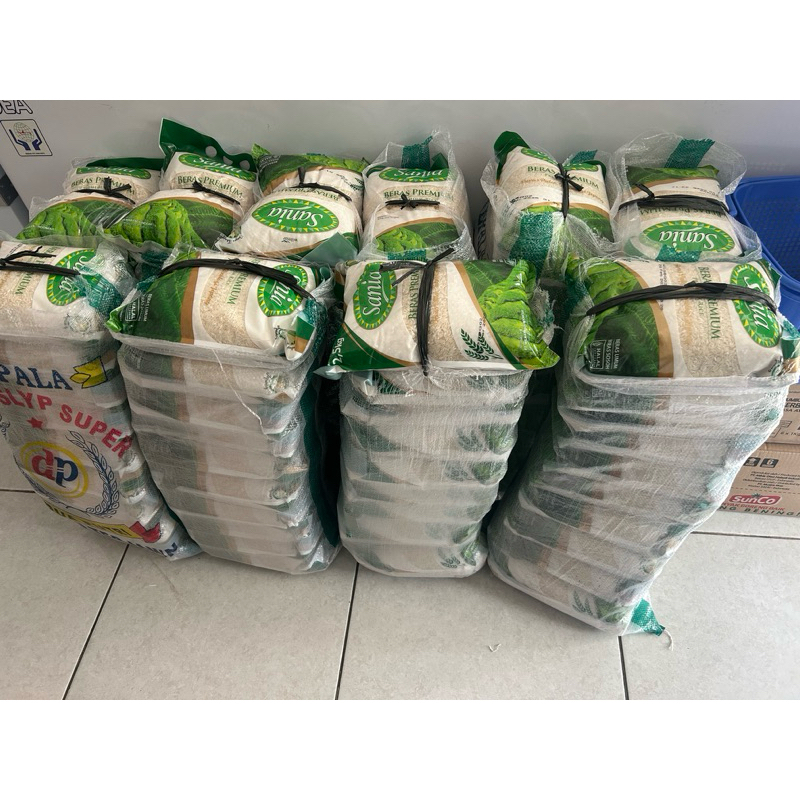 

Beras sania kemasan 5kg pulen wangi