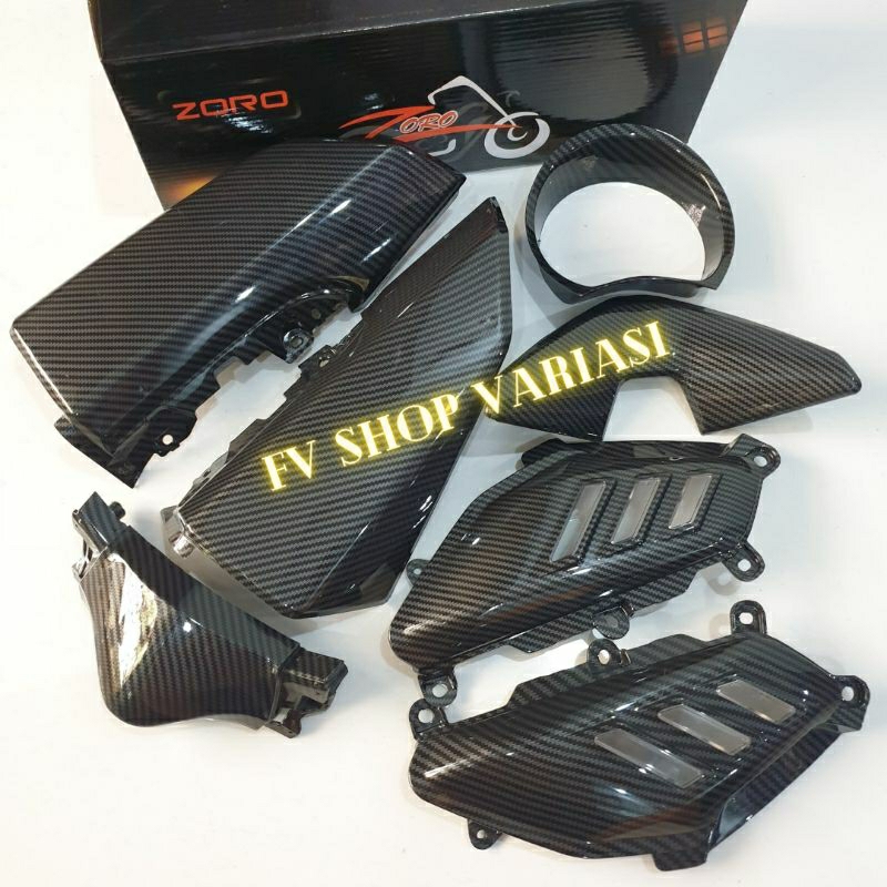 Cover Sen Sein Nmax old - Sirip body - Speedo meter - Stang - Dagu Nmax old Karbon Wtp ZORO Carbon I
