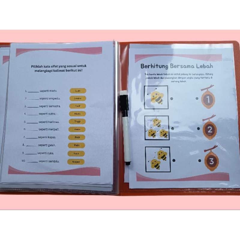 Worksheet Calistung Anak PAUD TK | Belajar Membaca, Menulis, Berhitung