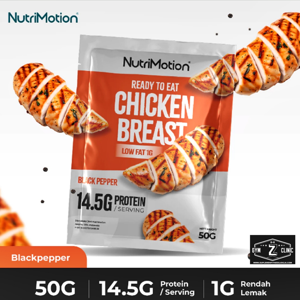 

Nutri Motion Ready To Eat Chicken Breast Bundling Pack (50g) - Black Pepper - High Protein & Low Fat