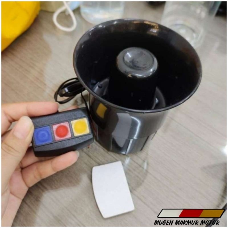 KLAKSON/TOA SIRINE 3 SUARA NON MIC 12V UNIVERSAL MOTOR/MOBIL