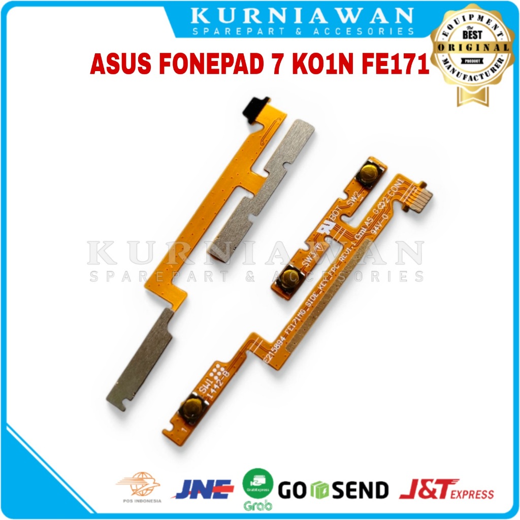 Flexible On Off Asus Fonepad 7 FE171CG K01N ME171 Tombol Volume Fleksibel Power