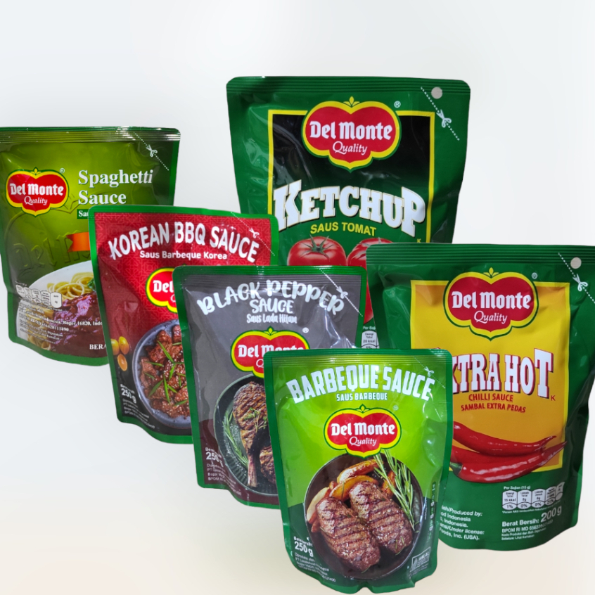 

Delmonte Sauce / Saus 250gr [ Barbeque/Spaghetti/Black Paper/Korean Barbeque ] / Saos Del Monte Varian Rasa 200-250gr Berkualitas Tinggi