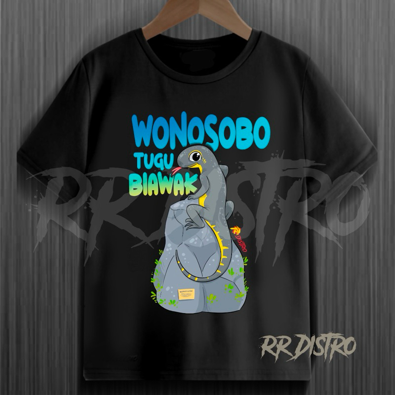 kaos anak Tugu biawak Wonosobo / kaos baju anak tugu biawak wonosobo