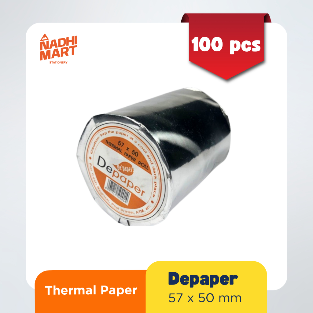 

100 ROLL THERMAL DEPAPER 57X50