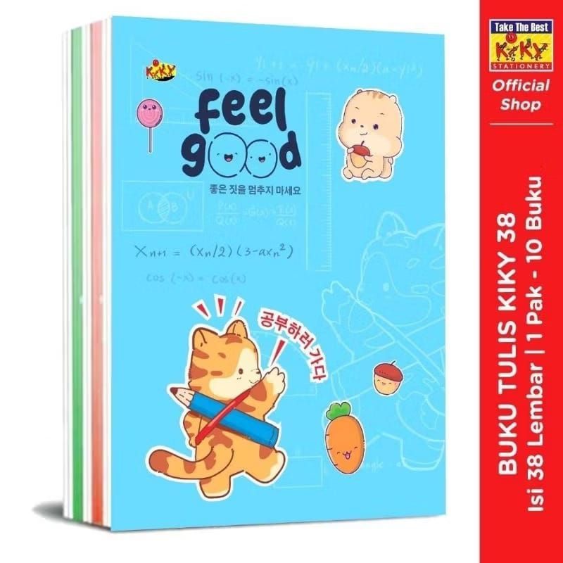 

bukuTulis Kiky 38 Lembar - 10 Buku/Motif Random