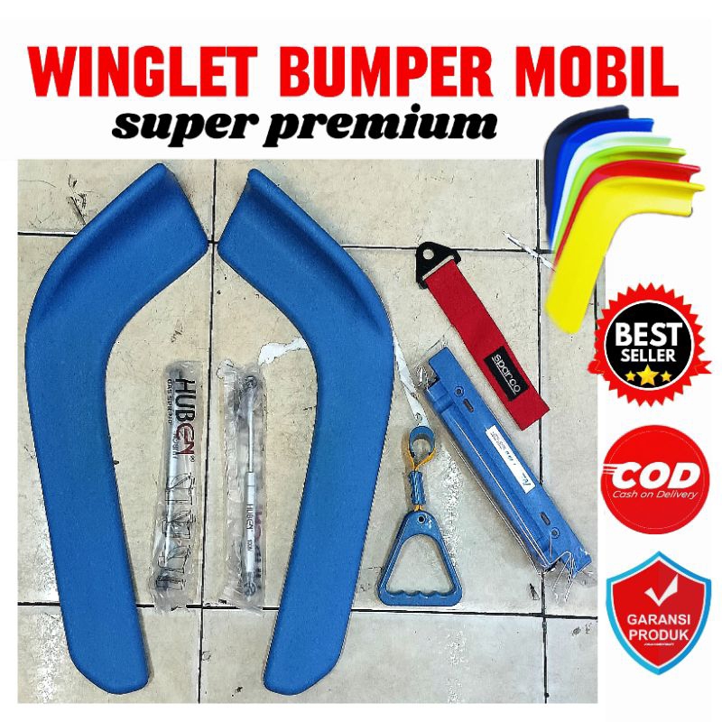 Winglet Bumper Depan Mobil, winglet pick up, winglet truck, winglet bus, winglet mobil Universal