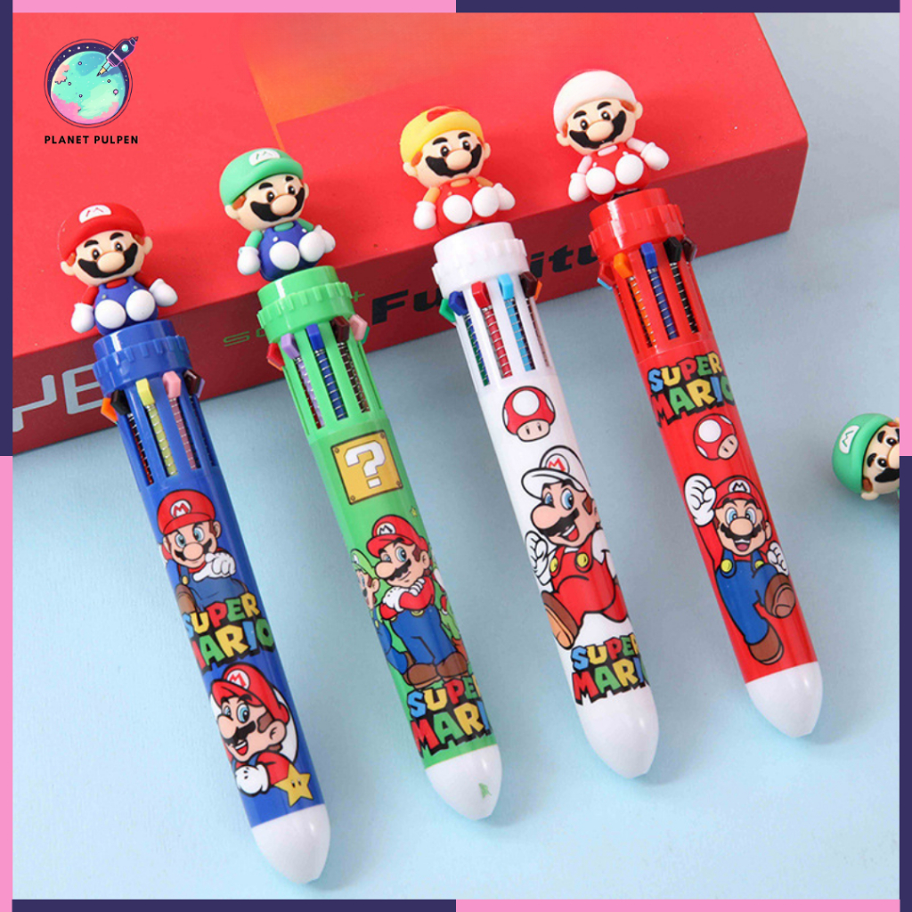 

Pulpen Super Mario Lucu Pena Karakter Special Edition 10 Warna Warni 0.5mm