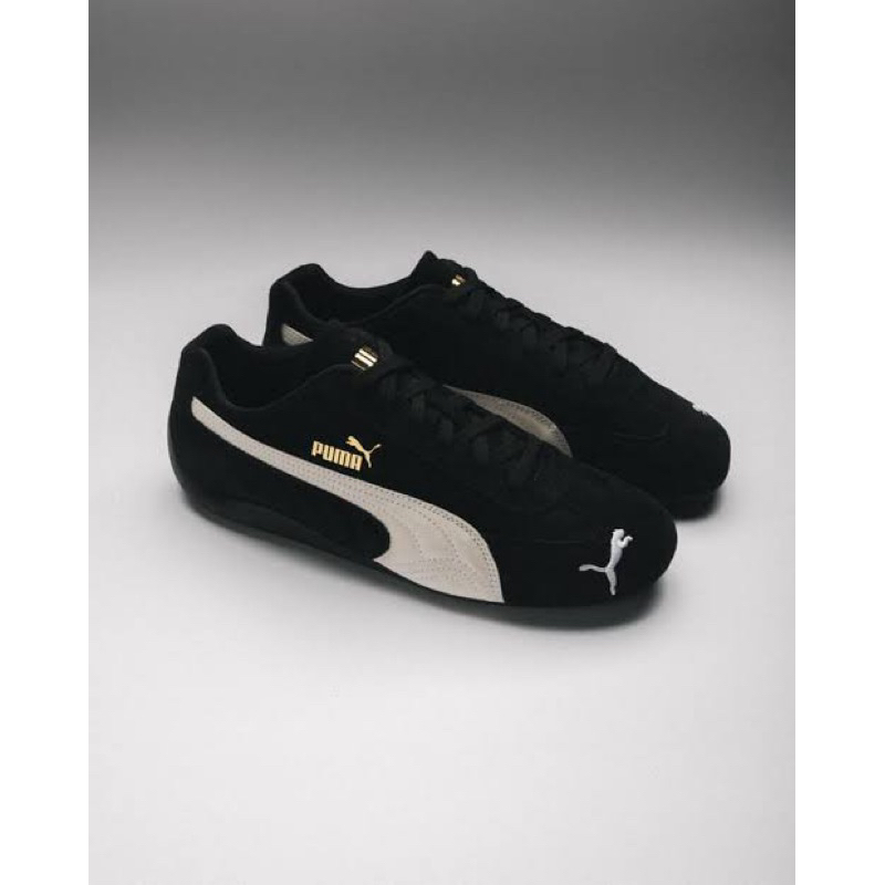 Sepatu Sneakers Puma Speedcat Drift Cat Casual Pria - Hitam Putih