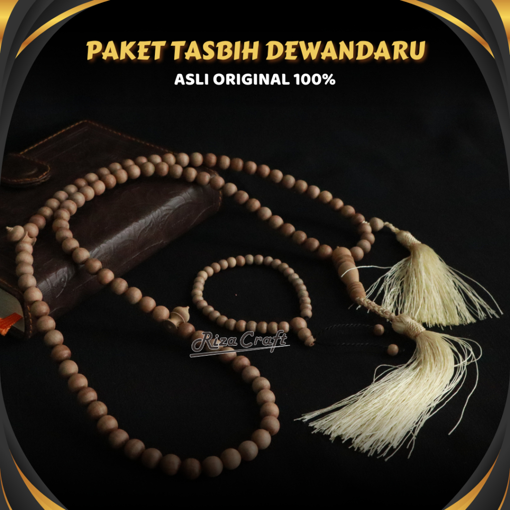 PROMO Paket Gelang Tasbih Kayu Dewandaru ASLI Unik 33 99 Butir Kualitas Super