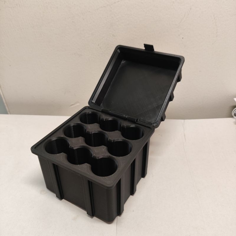 Kotak baterai 21700 kapasitas 9 pcs, rugged case 21700