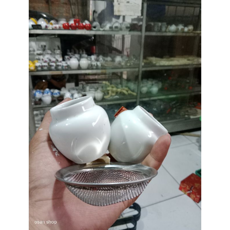 cepuk kramik murai batu original cungkok + saringan kroto