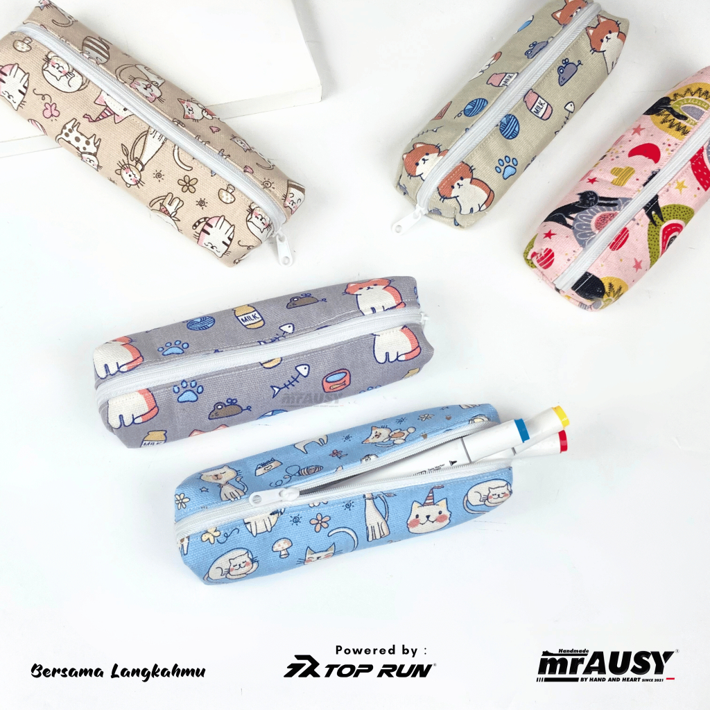 

Dompet Tepak Tempat Pensil ATK Kanvas mrAUSY