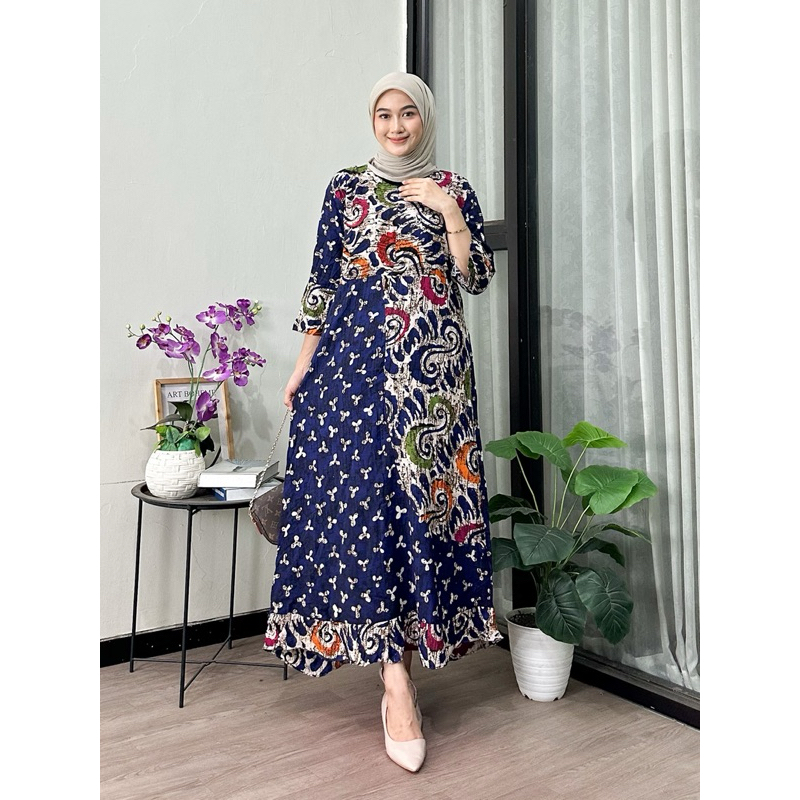 daster Maura daster Maura batik daster standar lengan panjang daster daster kekinian