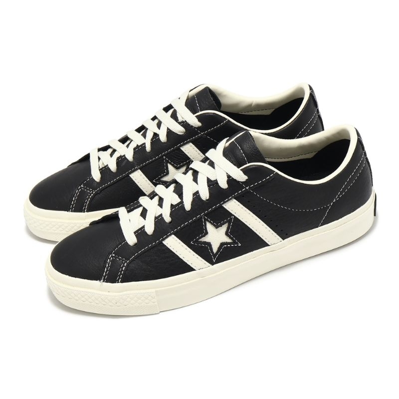 Converse CONS One Star Academy Pro Classic Leather Skate Ox Black Egret