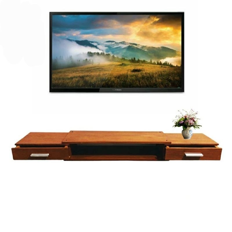 Rak tv gantung 120 cm. kayu jati solid/Rak ambalan/Rak hiasan dinding