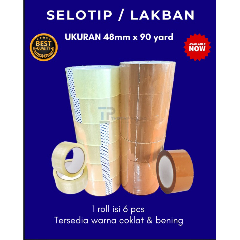

SELOTIP LAKBAN BENING COKLAT 48mm x 90 yard STARSPEX / LAKBAN PACKING SERBAGUNA