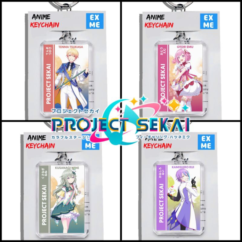 Gantungan Kunci Project Sekai - Keychain Project Sekai - Wonderlands Showtime - Ganci Anime - Gantun