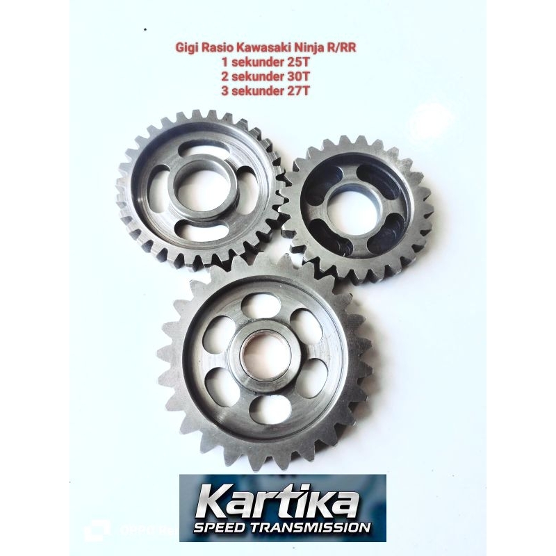 Gigi Rasio Racing Kawasaki Ninja R dan Ninja RR, paket trabas/GTX