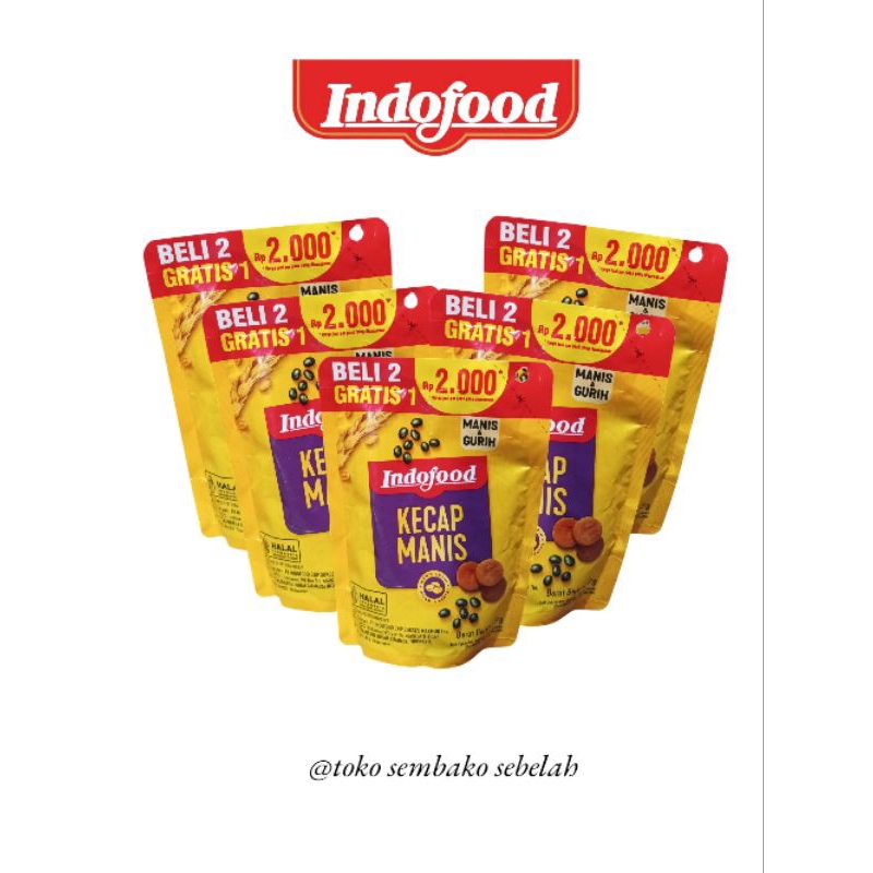 

Indofood Kecap Manis 6+3 Kemasan 77gr