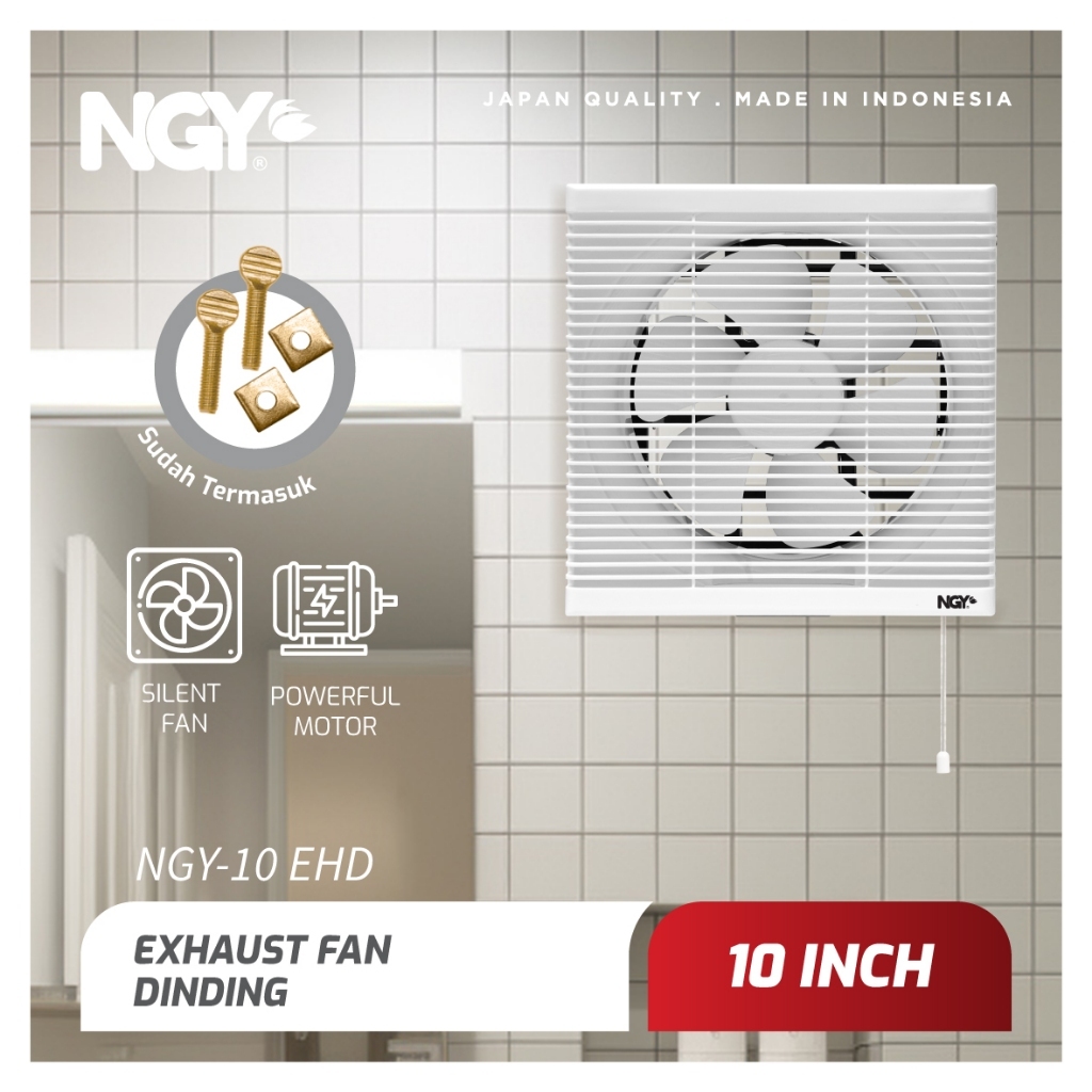 Kipas Angin Exhaust Fan Dinding / Kipas Angin Dinding 10 inch Nagoya / NGY10EHD / NGY12EHD
