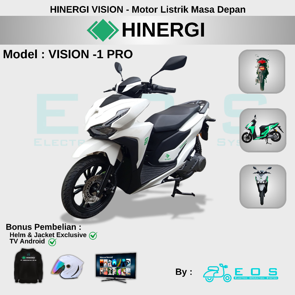 SUBSIDI HINERGI Vision 1 Pro Sepeda Motor Listrik - On The Road (OTR)