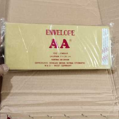 

Amplop dinas coklat AA /amplop kesing kecil /amplop uang ukuran 11x26 cm isi 100 lbr
