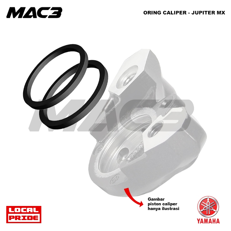 MAC3 Oring brake caliper Jupiter MX  Seal oring kaliper Mio M3 Oring karet seal piston kaliper cakra
