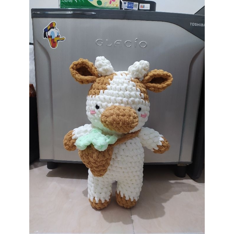 custom crochet cow plushie