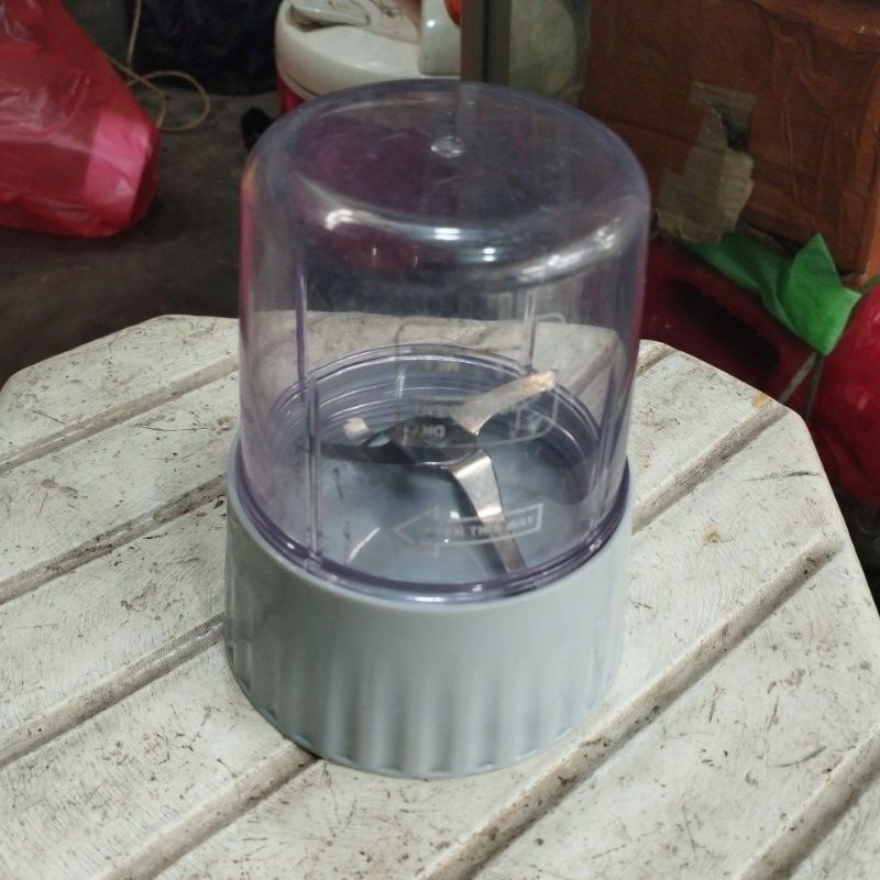 wet mill set pisau dan gelas bumbu blender vienta second original