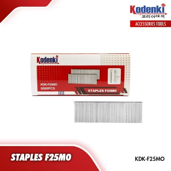 

Isi Refil Paku Tembak Staples I F25 - KODENKI Air Nailer Stapler F 25