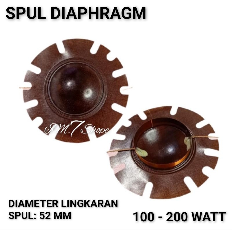 Komponen Spull Toa Corong Patwal 100 Watt dan 200 Watt Ukuran 52mm Ideal