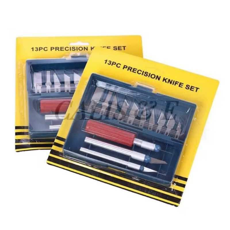 

PISAU UKIR SET 13PCS - CUTTER PEN - PEN UKIR-ART KNIFE -CRAFT KNIFE - EC25011