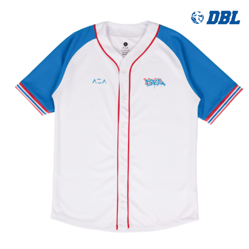 DBL Camp Edition Varsity Shirt - Kaos Jersey Baseball - Outer Pria & Wanita