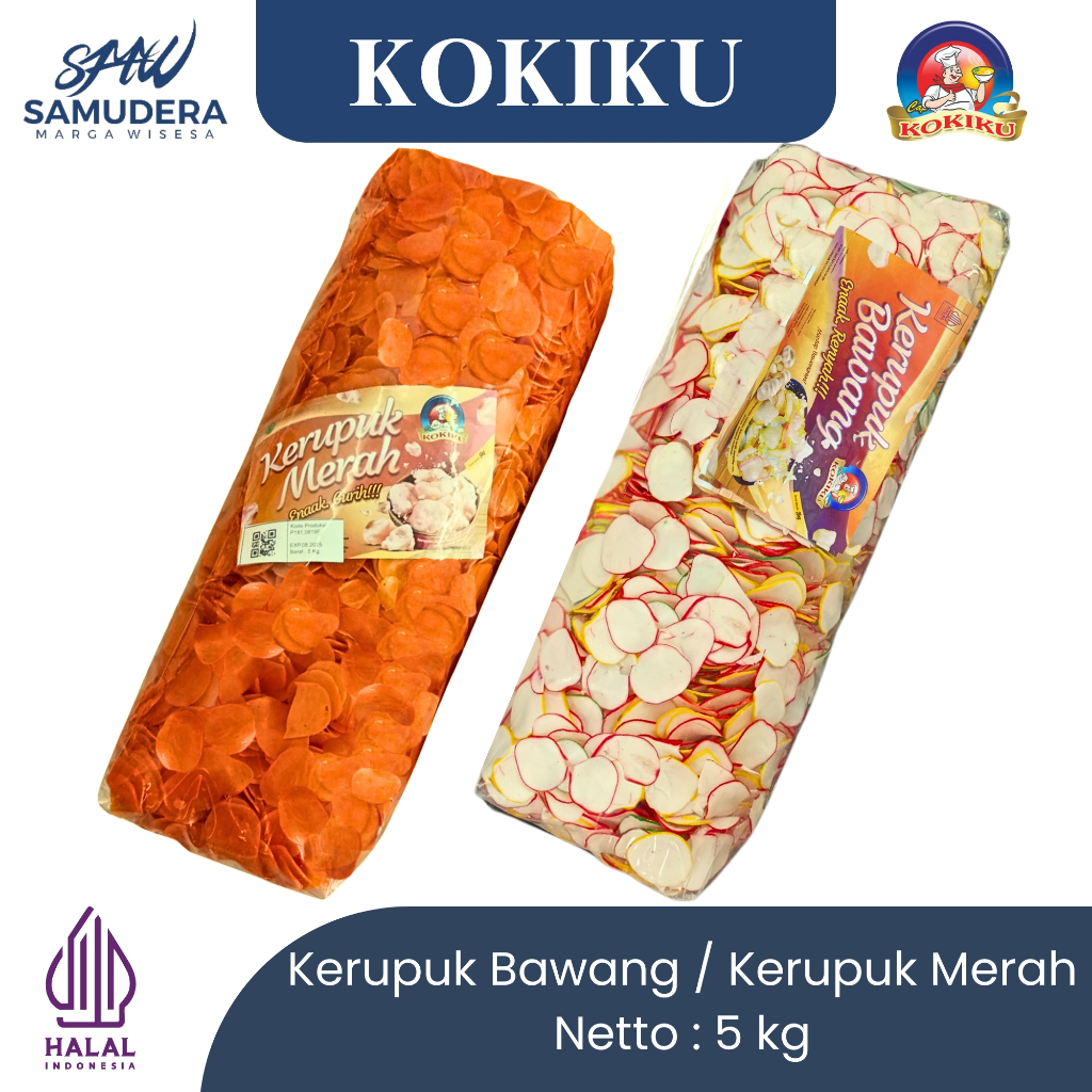 

(5KG) Kerupuk Merah/ Kerupuk Bawang Gurih KOKIKU (Mentah)