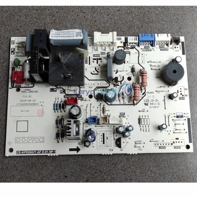 INDOOR PCB MODUL AC PANASONI PANASONIK CS-ZV5UKP CS-ZV7UKP CS-ZV9UKP CS-ZV5VKP CS-ZV9VKP ORIGINAL