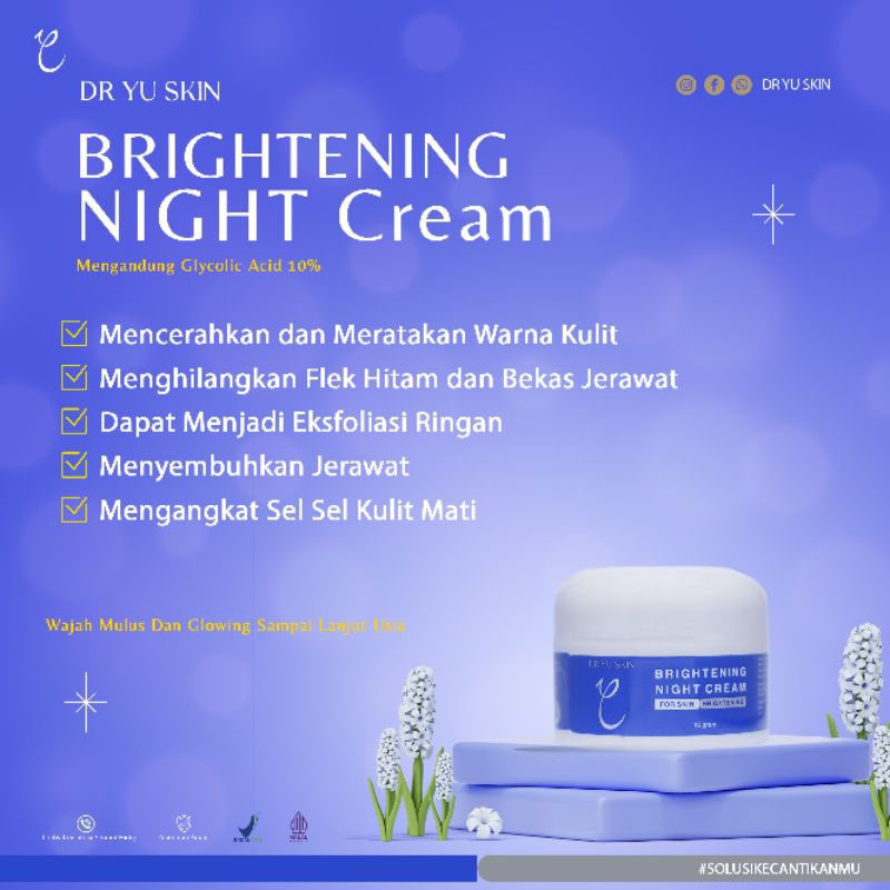 Brightening Night Cream by Dr Yu Skin