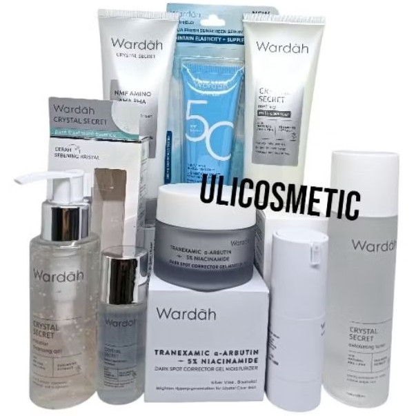 PAKET WARDAH CRSYTAL SECRET 7IN1+UV SHIELD (SPF50++,, SPF35++)//MENGHILANGKAN FLEK HITAM DARI KULIT/
