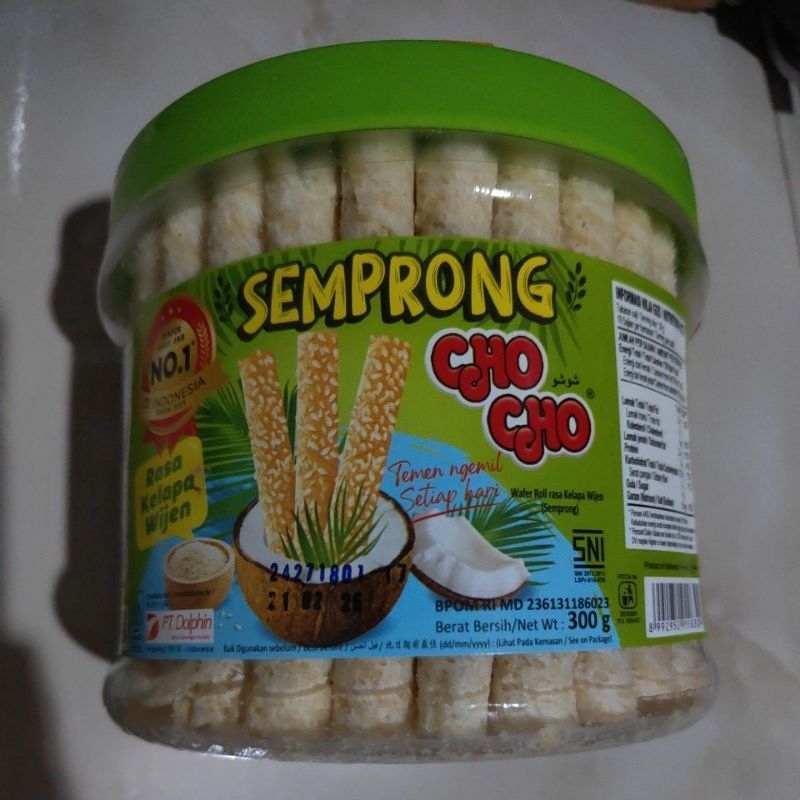 

Semprong Cho cho rasa kelapa wijen 300 gram